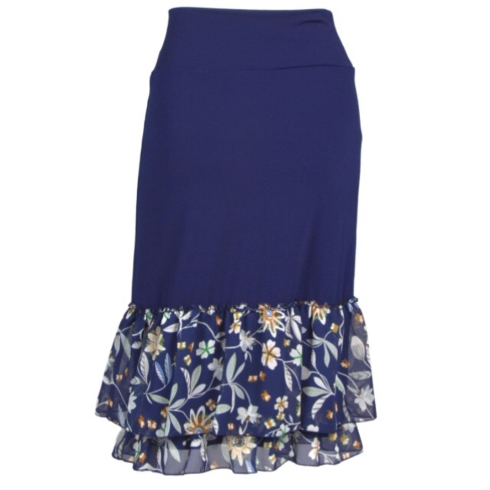 Magnolia Floral Print plus size skirt extender 1x